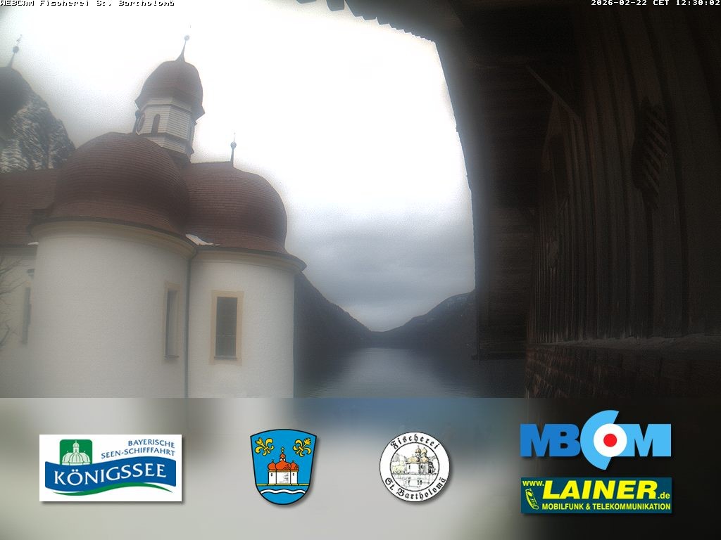 Archiv Foto Webcam St. Bartholomä, Königssee