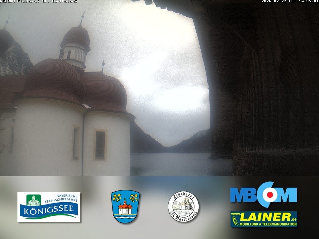 Archiv Foto Webcam St. Bartholomä, Königssee