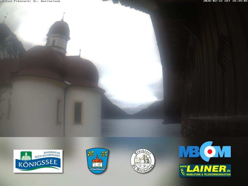 Archiv Foto Webcam St. Bartholomä, Königssee