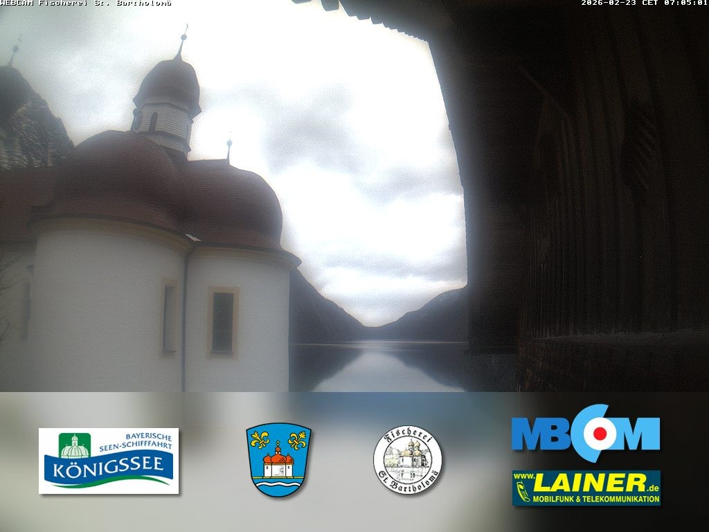 Archiv Foto Webcam St. Bartholomä, Königssee