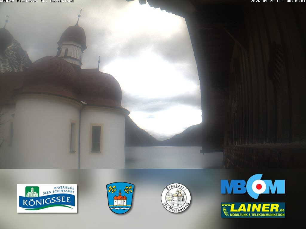 Archiv Foto Webcam St. Bartholomä, Königssee