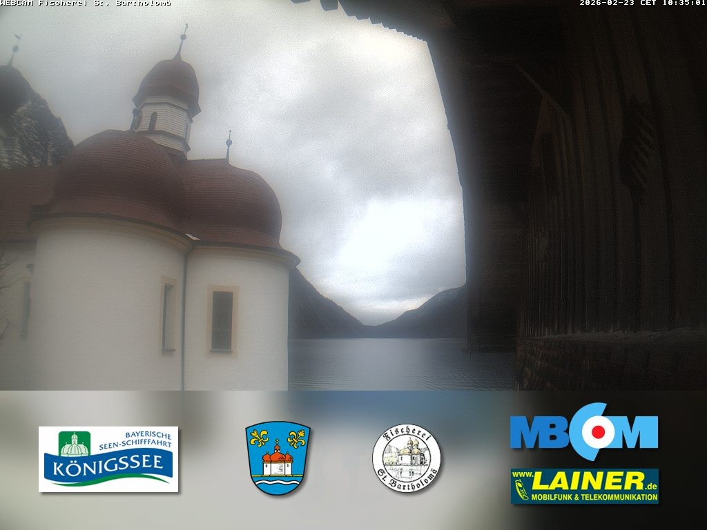 Archiv Foto Webcam St. Bartholomä, Königssee