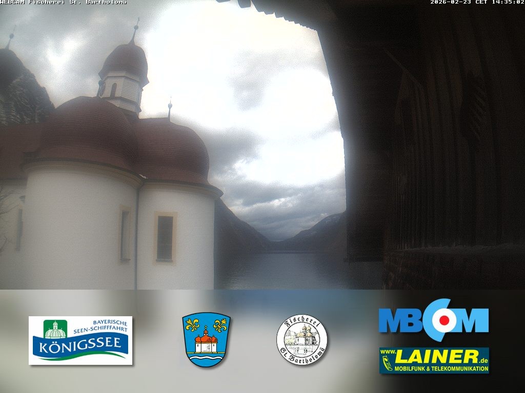Archiv Foto Webcam St. Bartholomä, Königssee