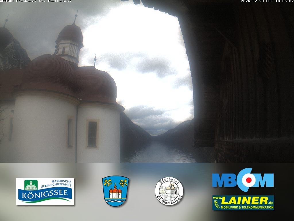 Archiv Foto Webcam St. Bartholomä, Königssee