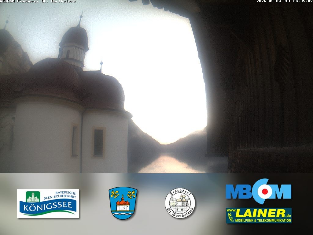 Archiv Foto Webcam St. Bartholomä, Königssee