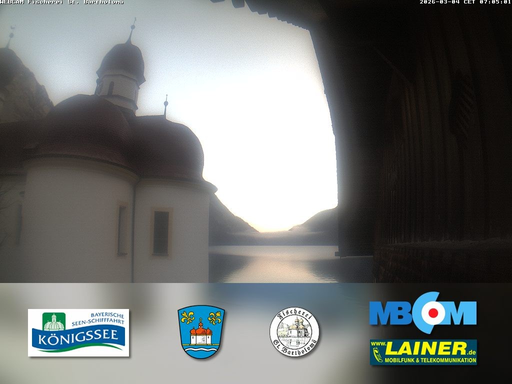 Archiv Foto Webcam St. Bartholomä, Königssee