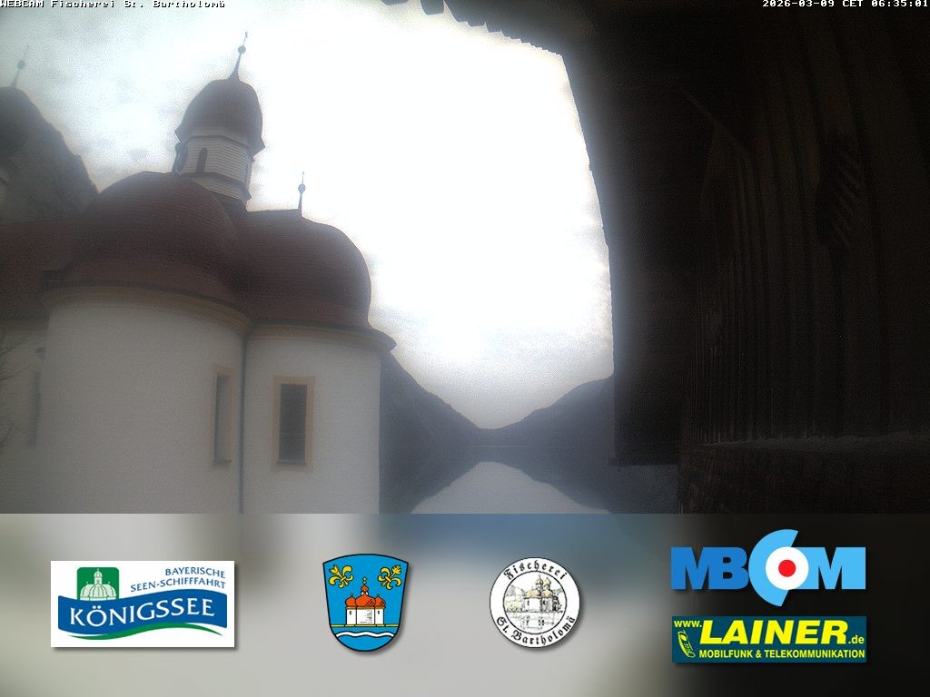 Archiv Foto Webcam St. Bartholomä, Königssee