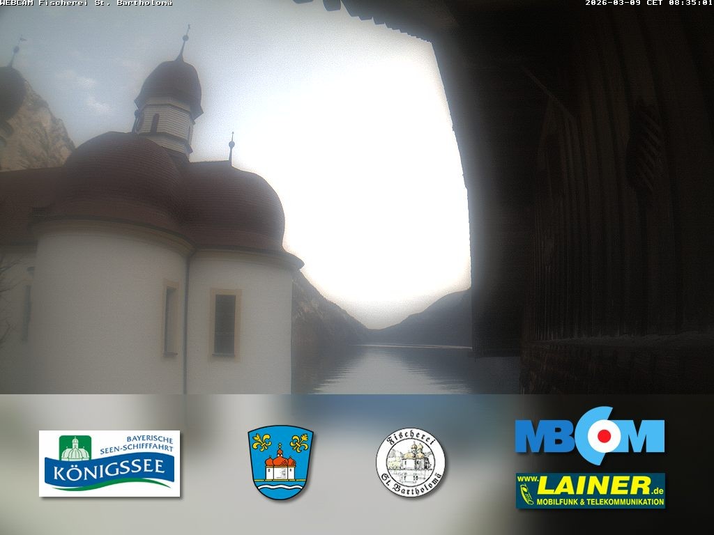 Archiv Foto Webcam St. Bartholomä, Königssee