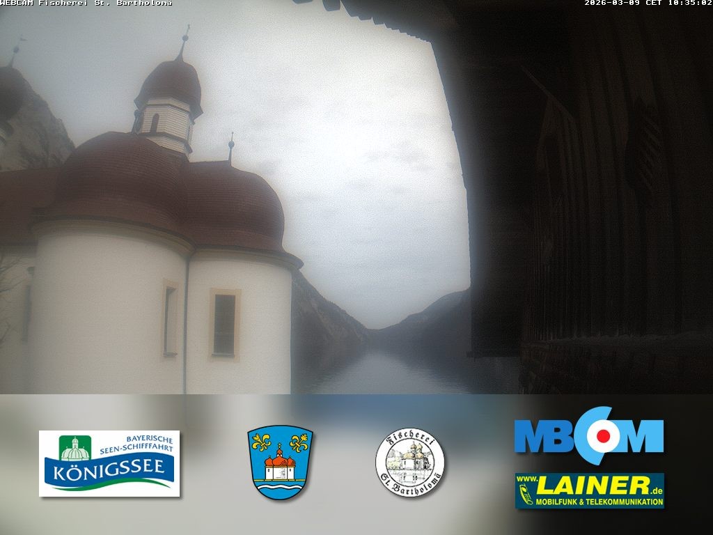 Archiv Foto Webcam St. Bartholomä, Königssee