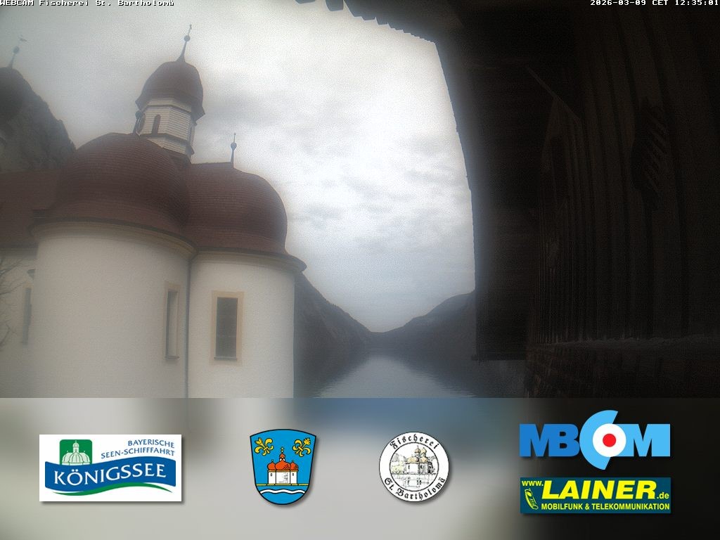 Archiv Foto Webcam St. Bartholomä, Königssee