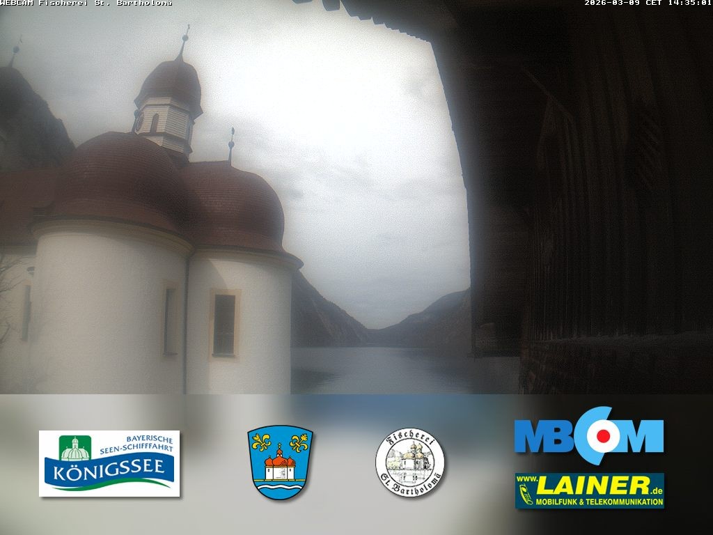 Archiv Foto Webcam St. Bartholomä, Königssee
