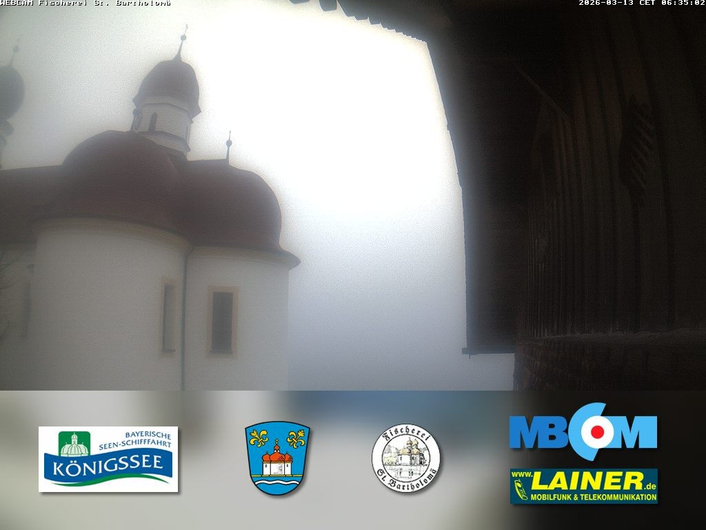 Archiv Foto Webcam St. Bartholomä, Königssee