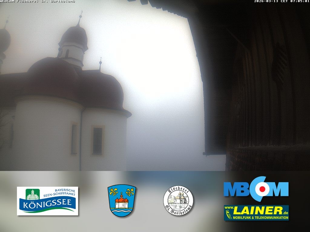 Archiv Foto Webcam St. Bartholomä, Königssee