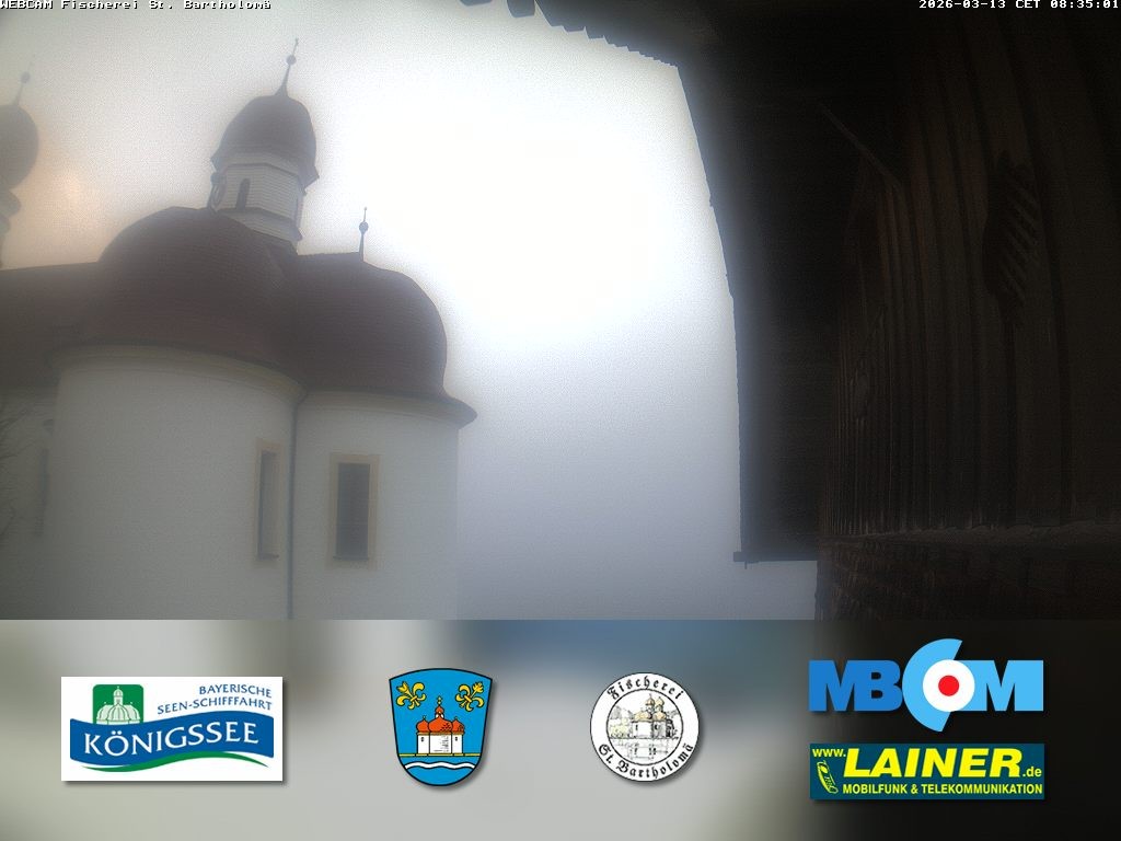 Archiv Foto Webcam St. Bartholomä, Königssee