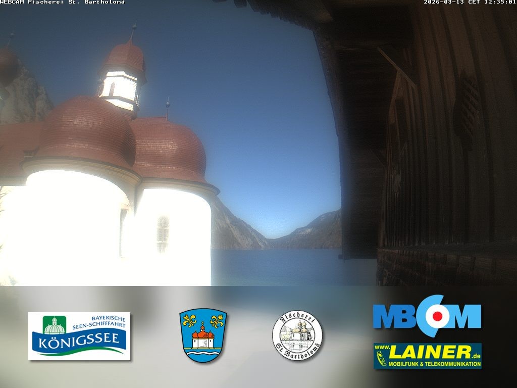Archiv Foto Webcam St. Bartholomä, Königssee