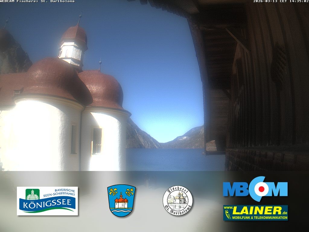 Archiv Foto Webcam St. Bartholomä, Königssee