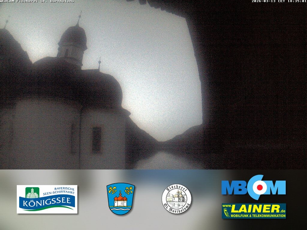 Archiv Foto Webcam St. Bartholomä, Königssee
