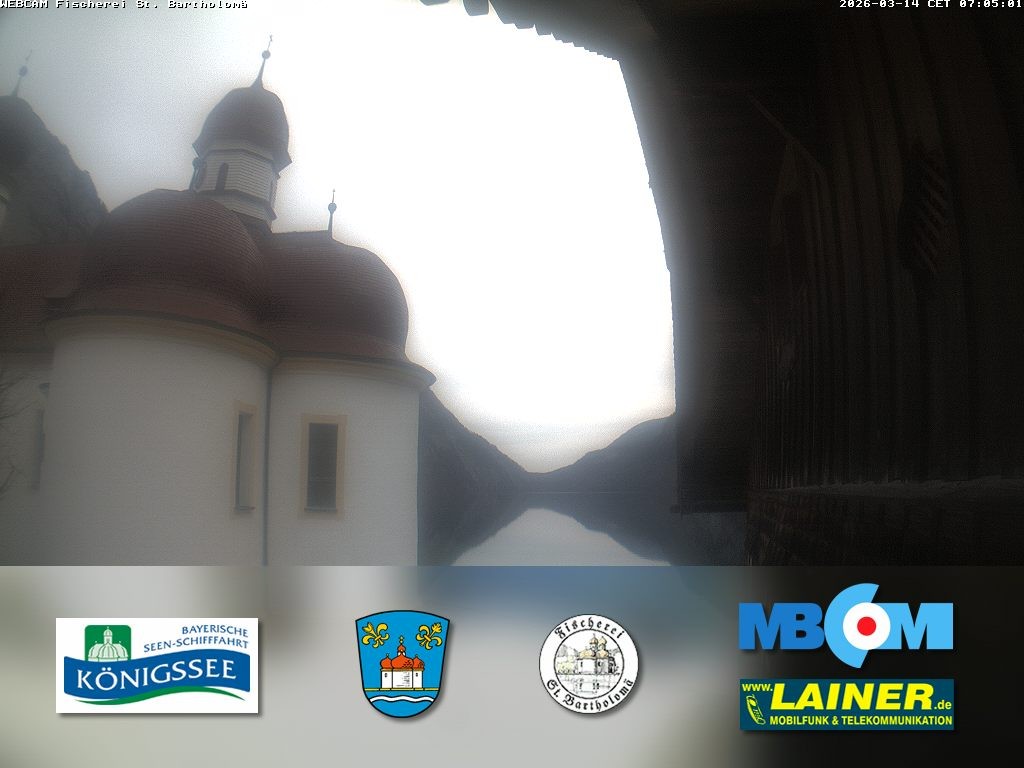 Archiv Foto Webcam St. Bartholomä, Königssee