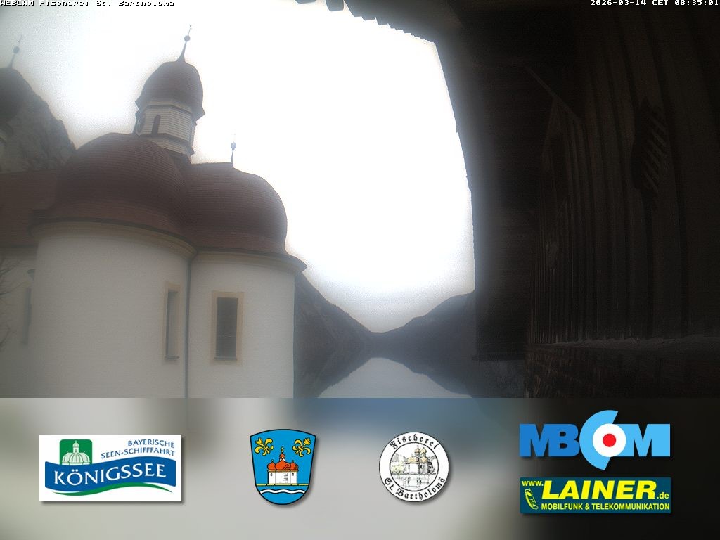 Archiv Foto Webcam St. Bartholomä, Königssee
