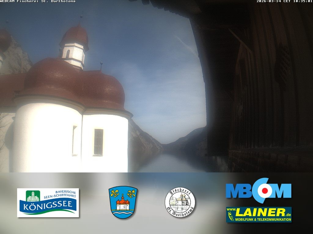 Archiv Foto Webcam St. Bartholomä, Königssee