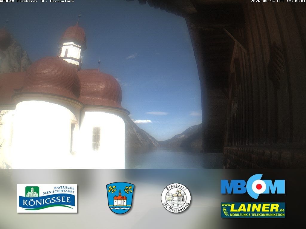 Archiv Foto Webcam St. Bartholomä, Königssee