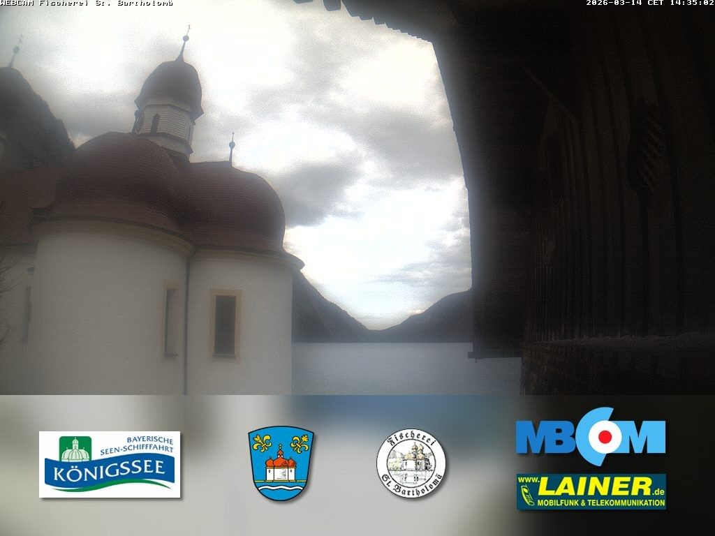 Archiv Foto Webcam St. Bartholomä, Königssee
