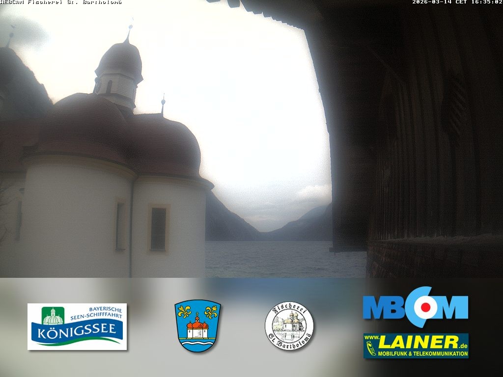Archiv Foto Webcam St. Bartholomä, Königssee