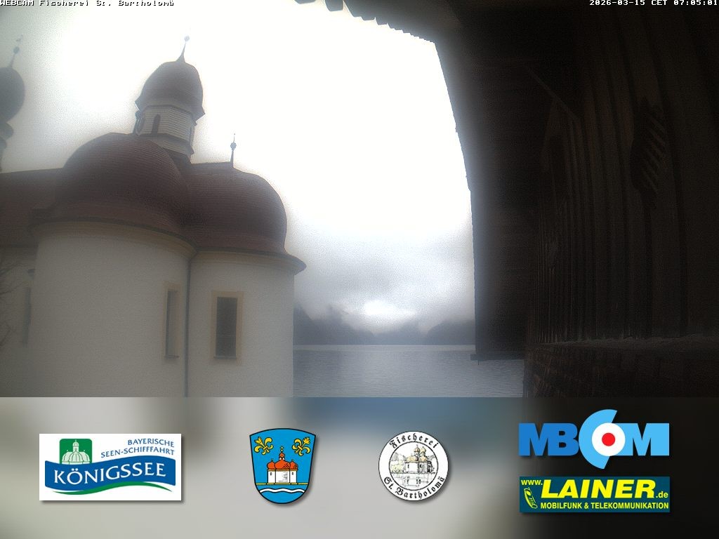 Archiv Foto Webcam St. Bartholomä, Königssee