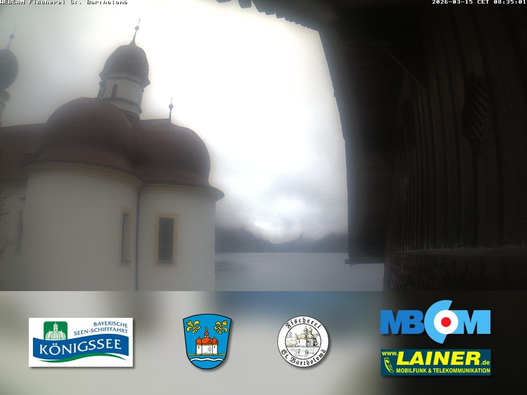 Archiv Foto Webcam St. Bartholomä, Königssee