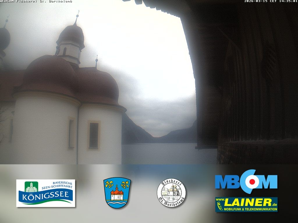 Archiv Foto Webcam St. Bartholomä, Königssee