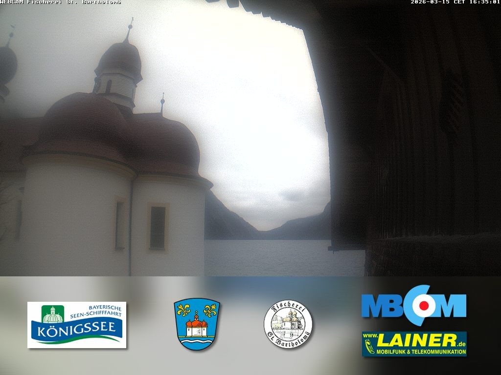 Archiv Foto Webcam St. Bartholomä, Königssee