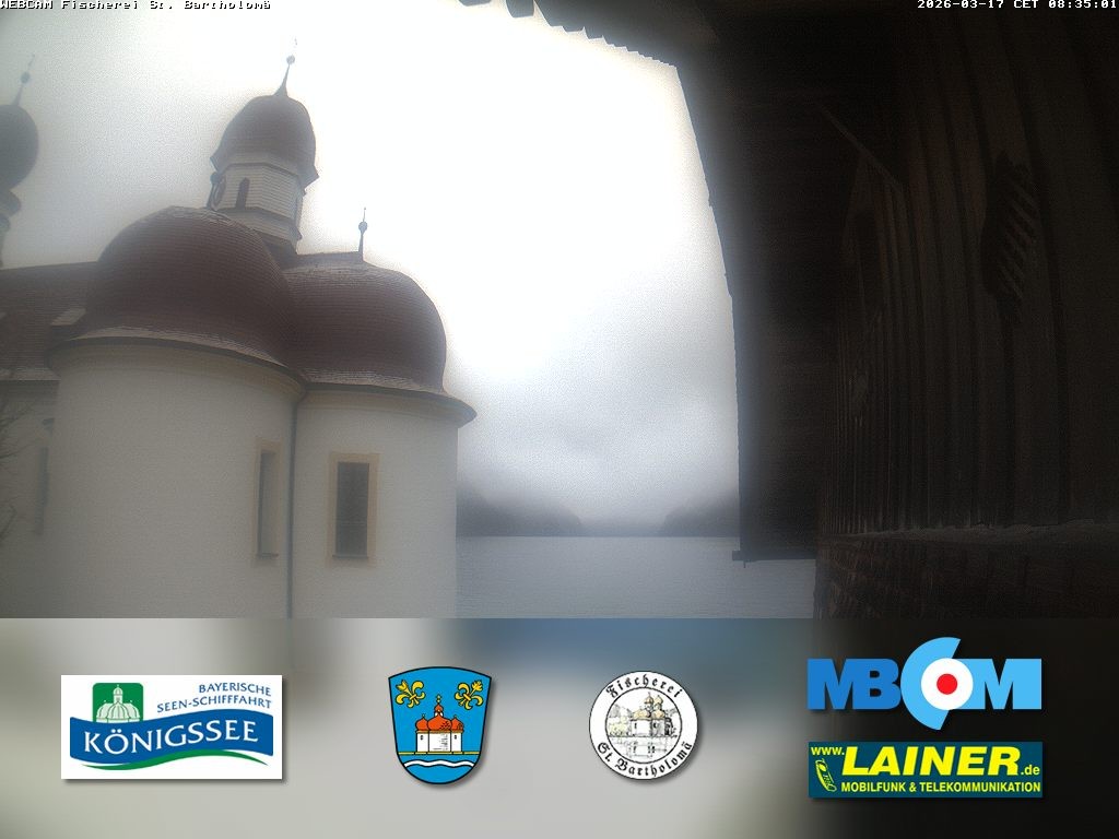 Archiv Foto Webcam St. Bartholomä, Königssee