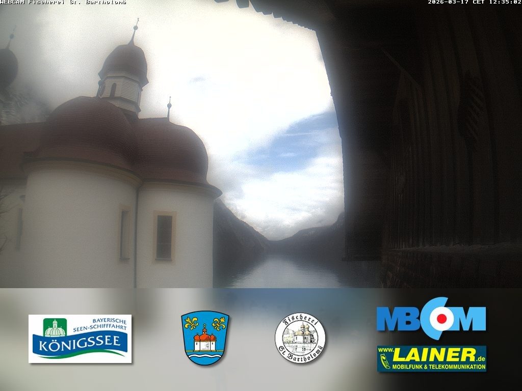 Archiv Foto Webcam St. Bartholomä, Königssee