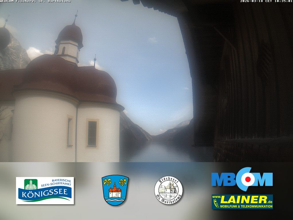 Archiv Foto Webcam St. Bartholomä, Königssee