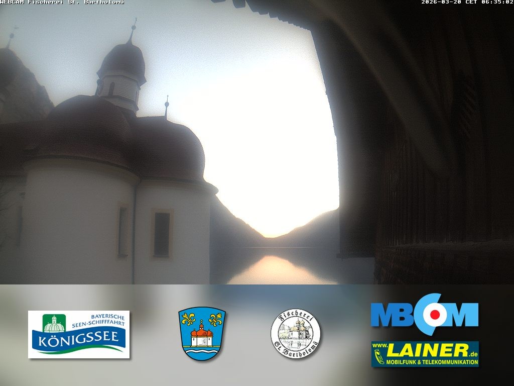 Archiv Foto Webcam St. Bartholomä, Königssee