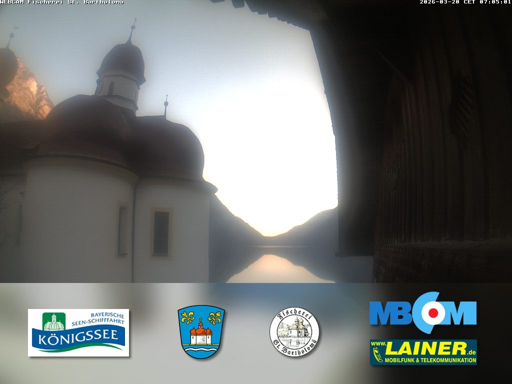 Archiv Foto Webcam St. Bartholomä, Königssee