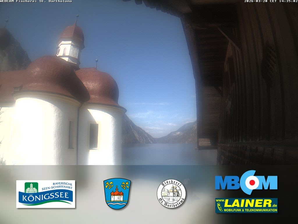 Archiv Foto Webcam St. Bartholomä, Königssee
