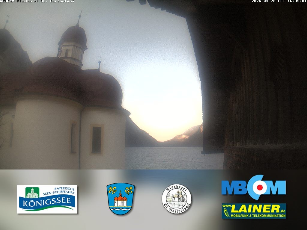 Archiv Foto Webcam St. Bartholomä, Königssee