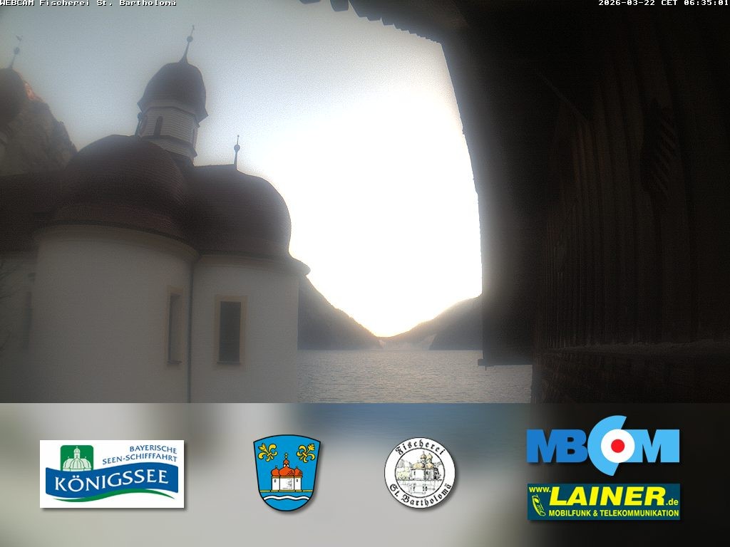 Archiv Foto Webcam St. Bartholomä, Königssee