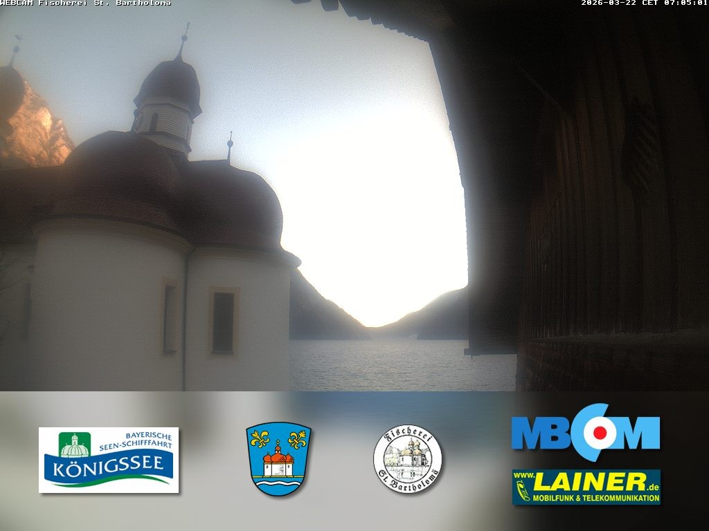 Archiv Foto Webcam St. Bartholomä, Königssee
