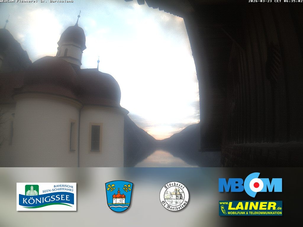 Archiv Foto Webcam St. Bartholomä, Königssee