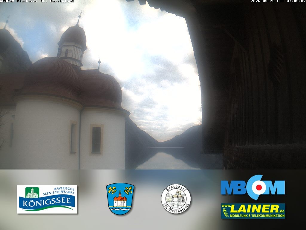 Archiv Foto Webcam St. Bartholomä, Königssee