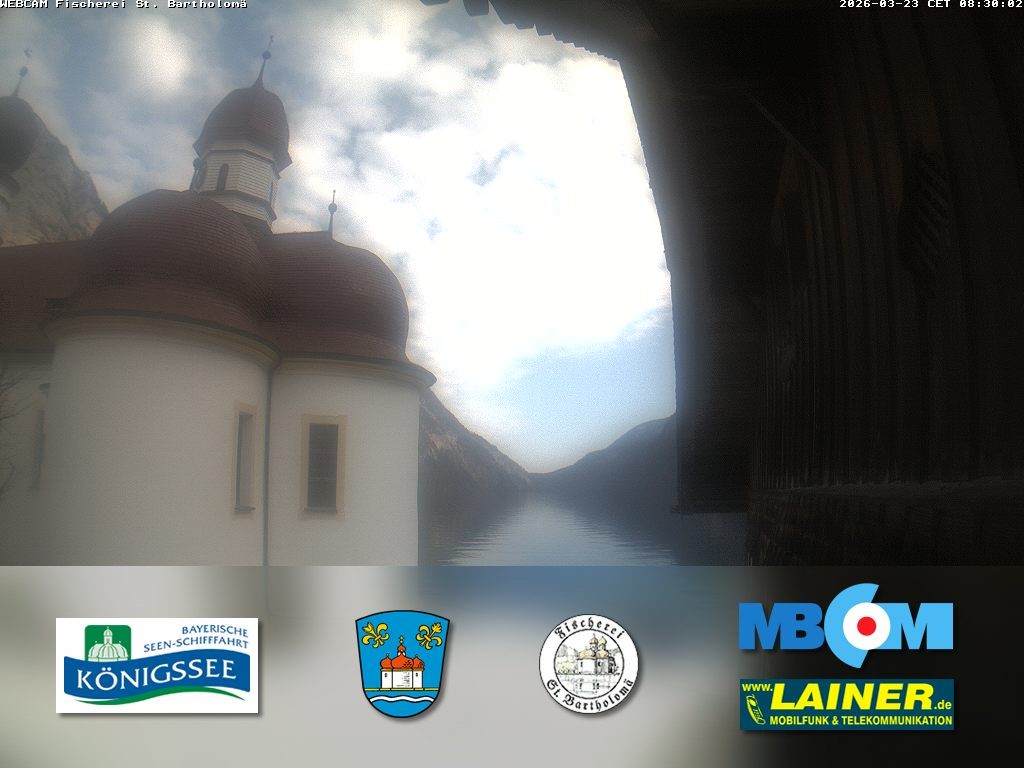 Archiv Foto Webcam St. Bartholomä, Königssee