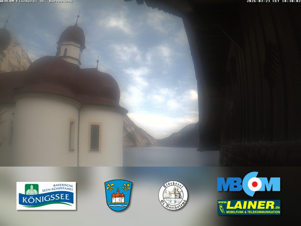 Archiv Foto Webcam St. Bartholomä, Königssee