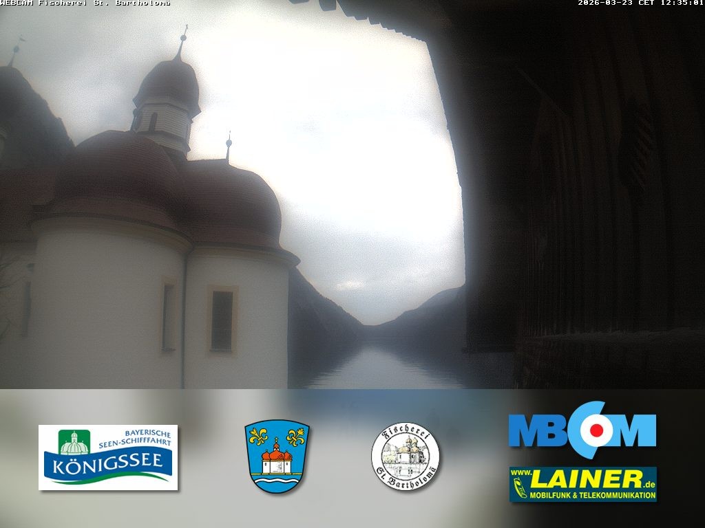Archiv Foto Webcam St. Bartholomä, Königssee