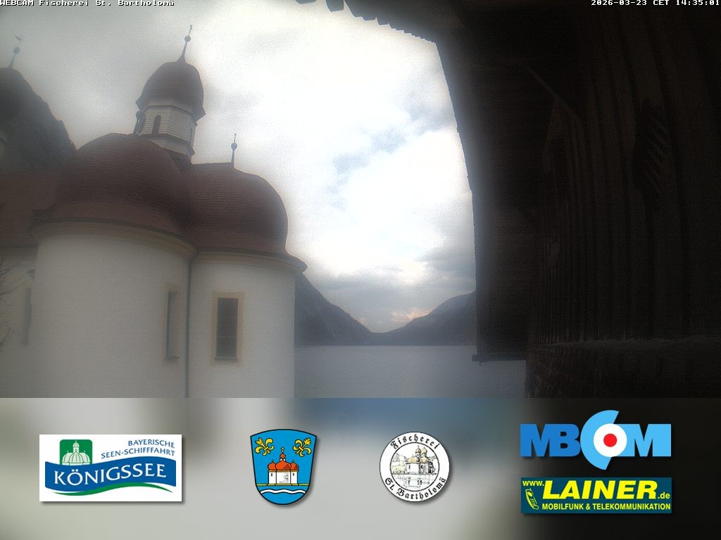 Archiv Foto Webcam St. Bartholomä, Königssee