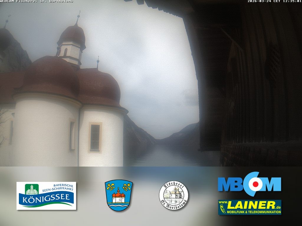 Archiv Foto Webcam St. Bartholomä, Königssee