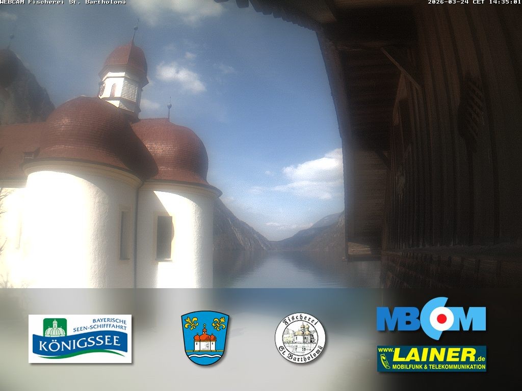 Archiv Foto Webcam St. Bartholomä, Königssee