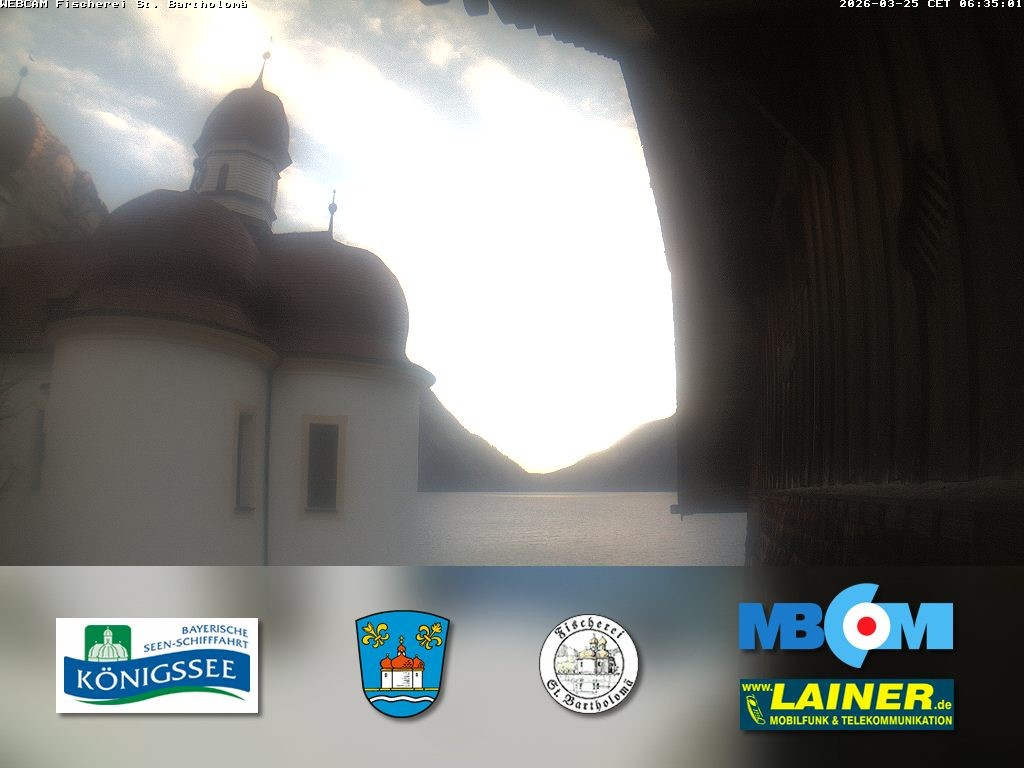 Archiv Foto Webcam St. Bartholomä, Königssee