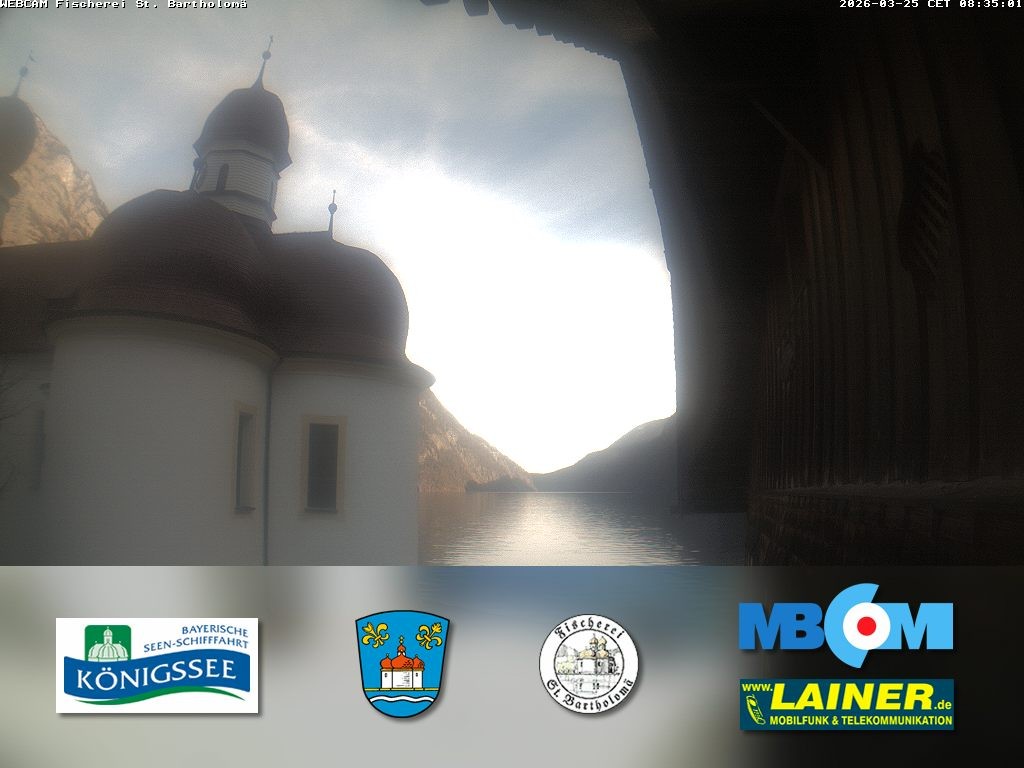 Archiv Foto Webcam St. Bartholomä, Königssee